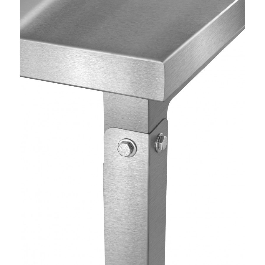 Mesa de Inox Paneleiro Liso Cego 60 x 60 - Aisa